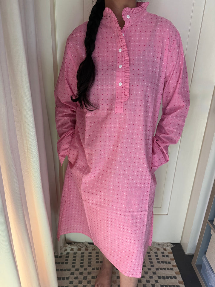 Indian Print Cotton Nightwear/ Handcrafted Nightwear / Loungewear