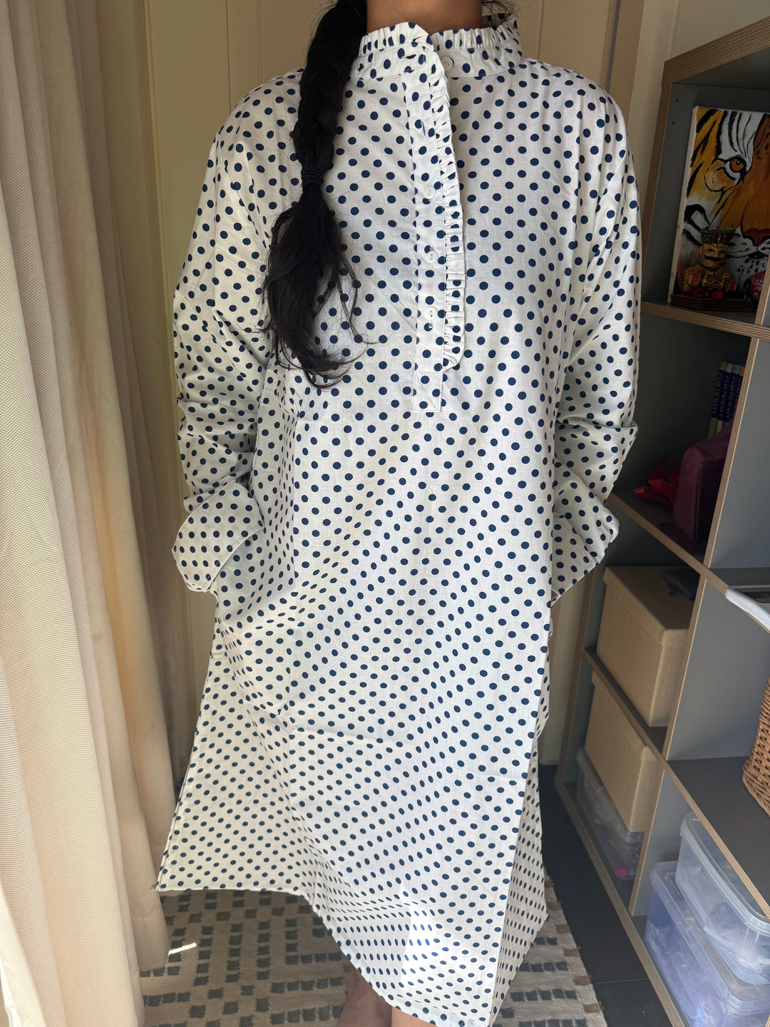 Indian Print Cotton Nightwear/ Handcrafted Nightwear / Loungewear