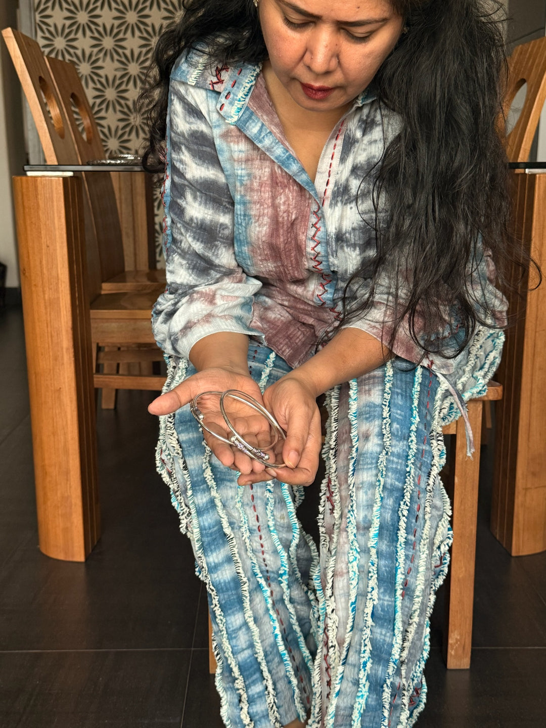 925 Silver Tribal Anklets | SHIVKA Set of 2