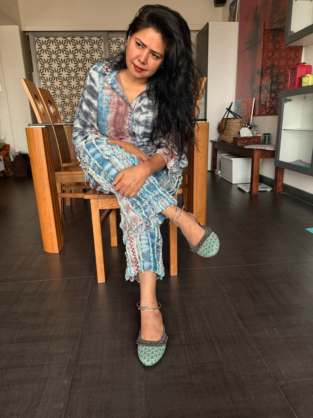 925 Silver Tribal Anklets | SHIVKA Set of 2