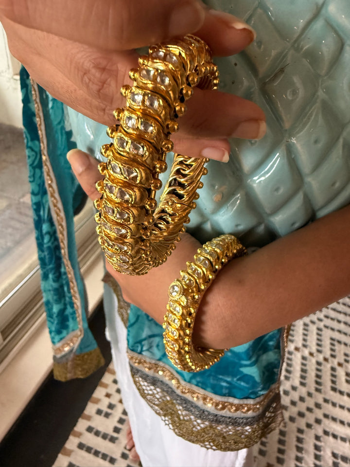 Handmade Bikaner 925 Silver Sutlada Pair | SHIVKA