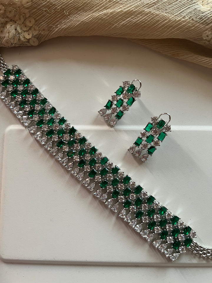 Elegant Designer Choker Necklace Set | SHIVKA | Brass, Copper & Silver | Perfect for Destination Weddings