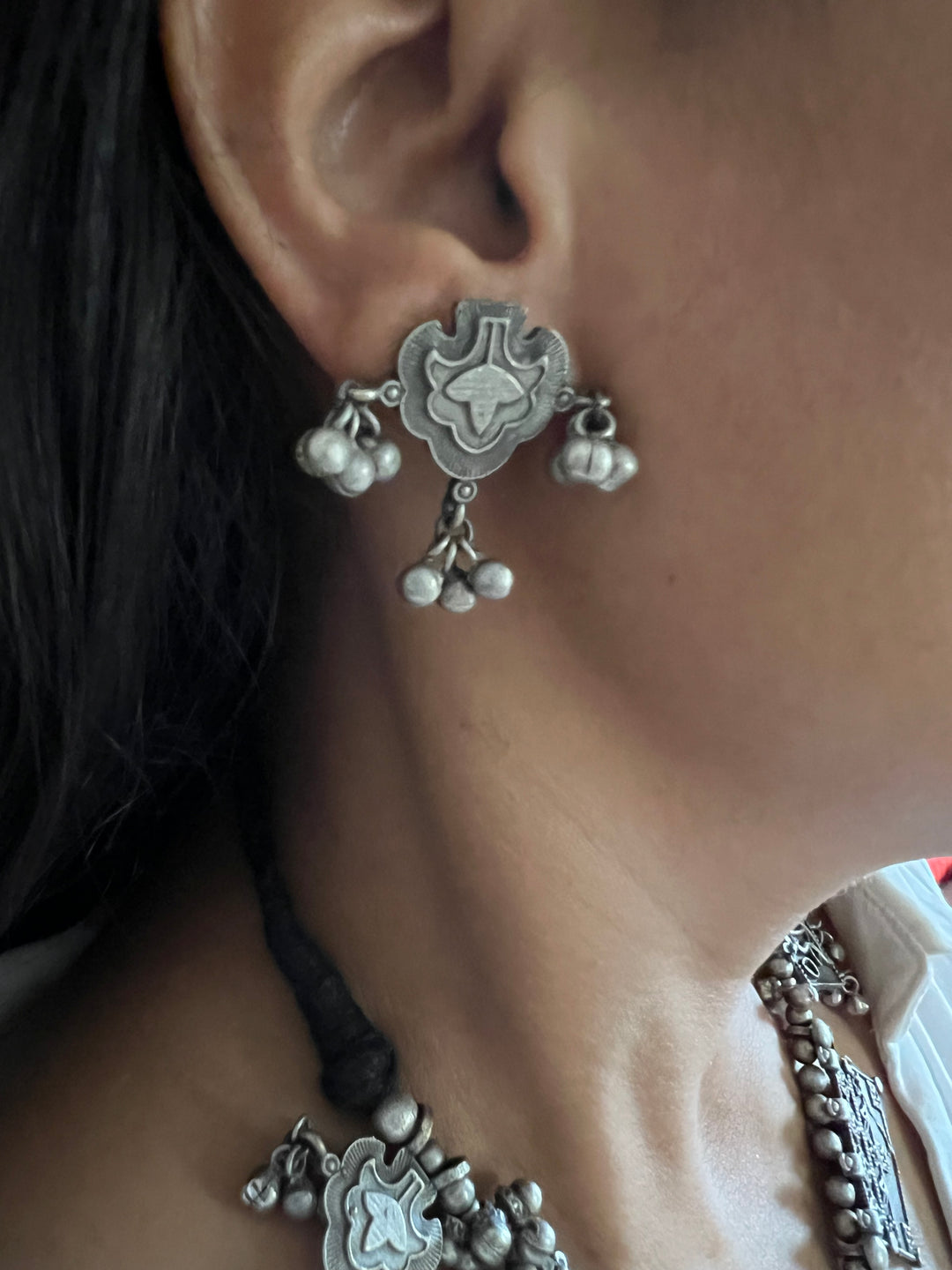 Statement Necklace with Earrings