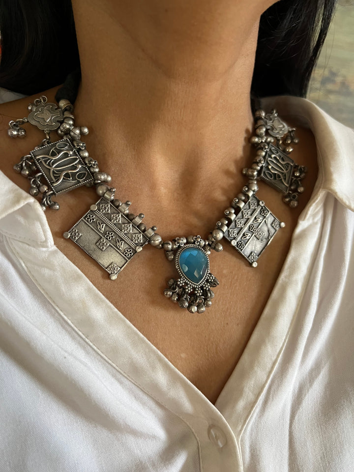 Statement Necklace with Earrings