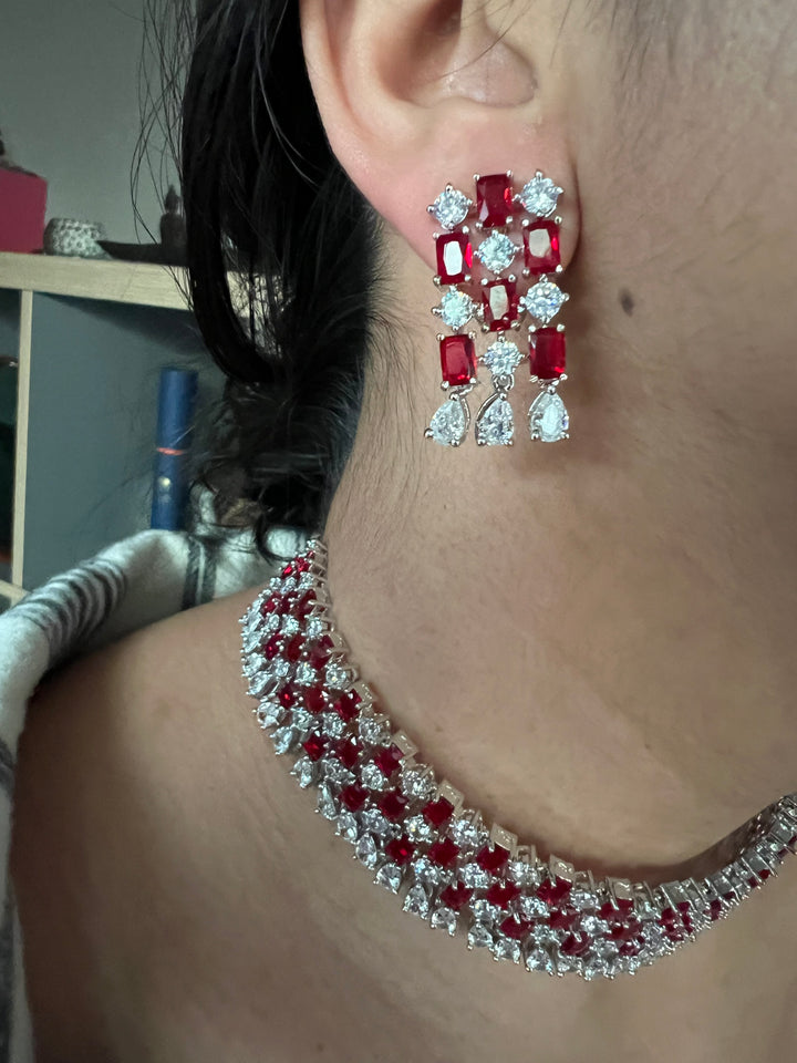 Elegant Designer Choker Necklace Set | SHIVKA | Brass, Copper & Silver | Perfect for Destination Weddings