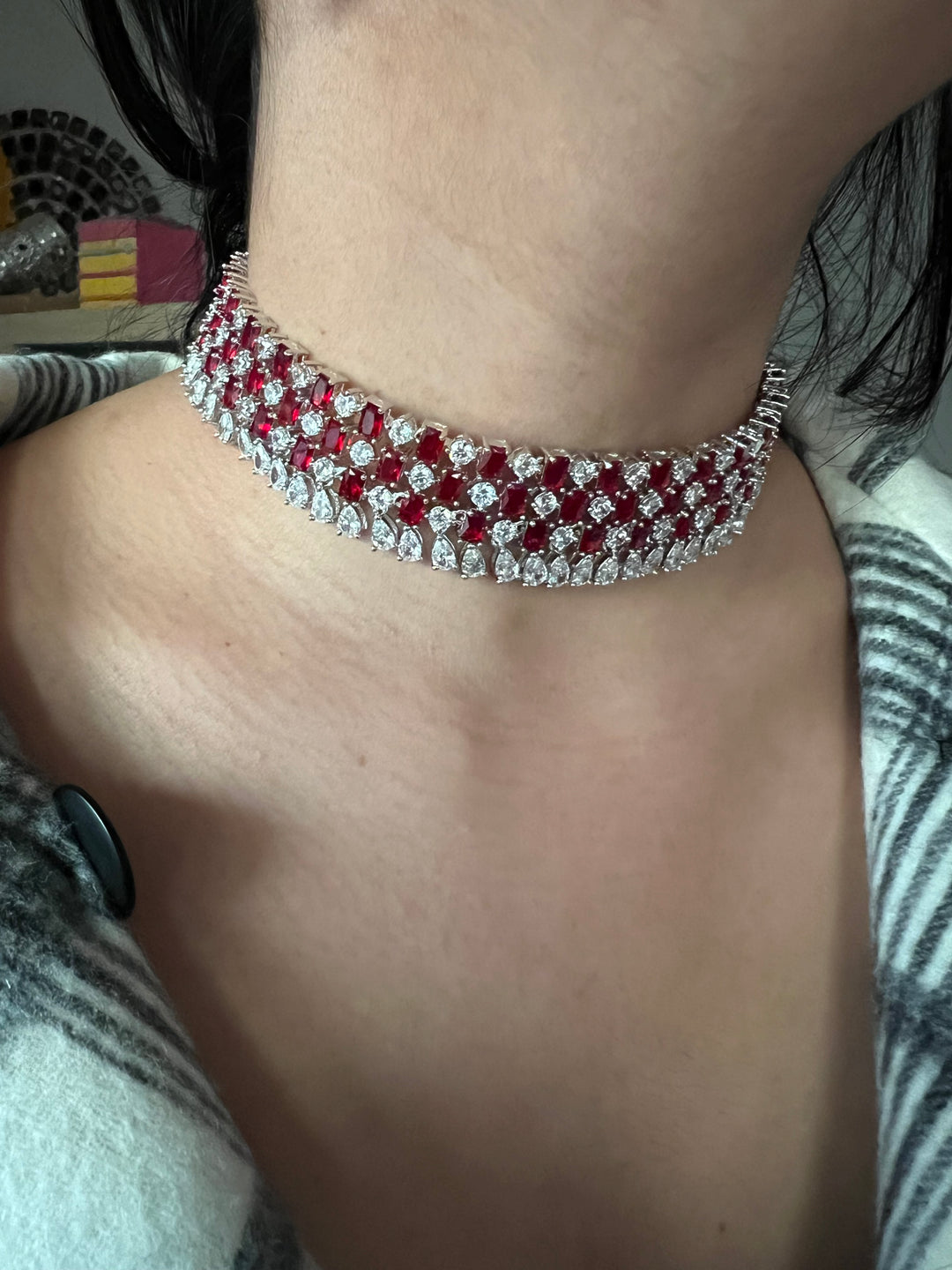 Elegant Designer Choker Necklace Set | SHIVKA | Brass, Copper & Silver | Perfect for Destination Weddings