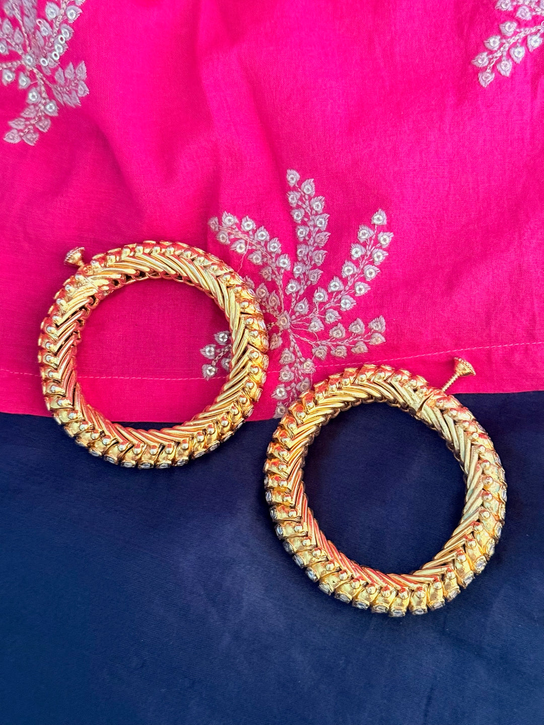 Handmade Bikaner 925 Silver Sutlada Pair | SHIVKA