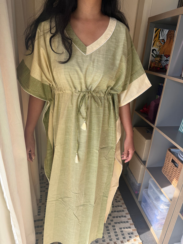 100% Cotton Kaftan: Indian Print Loungewear