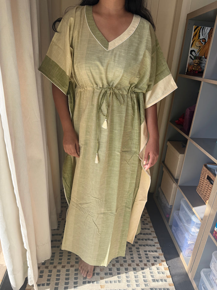 100% Cotton Kaftan: Indian Print Loungewear