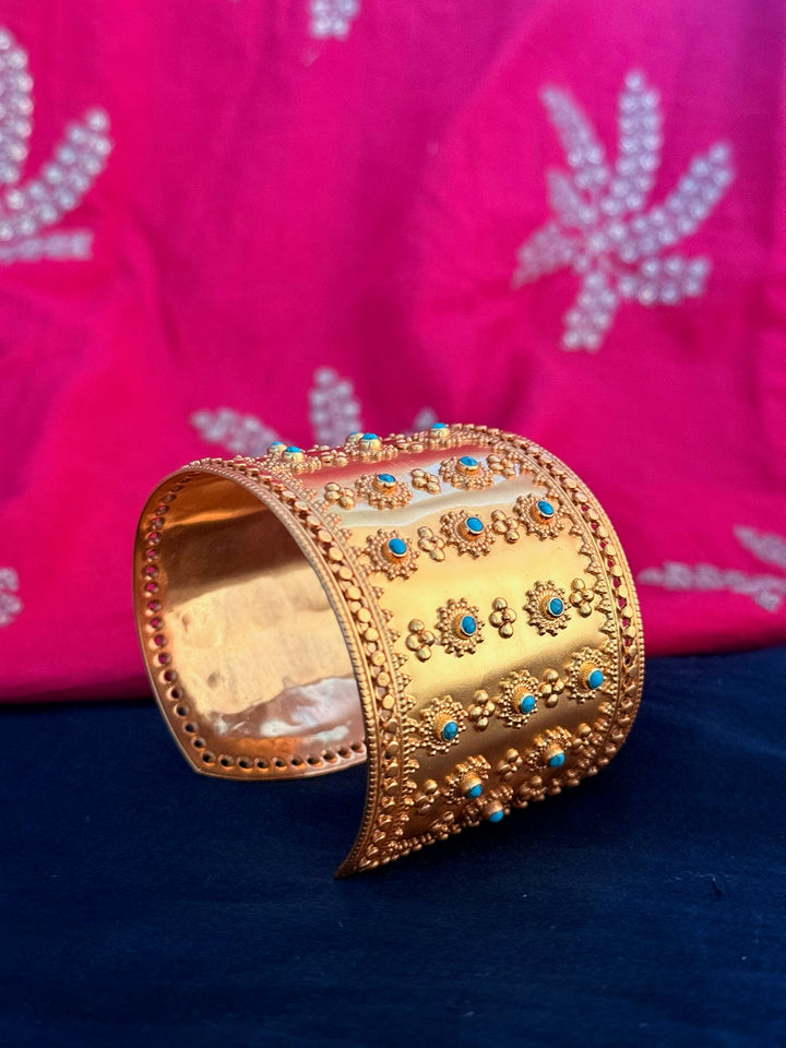 Handmade 925 Silver Turquoise Cuff Bracelet | SHIVKA