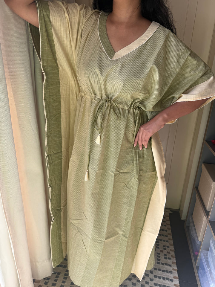 100% Cotton Kaftan: Indian Print Loungewear