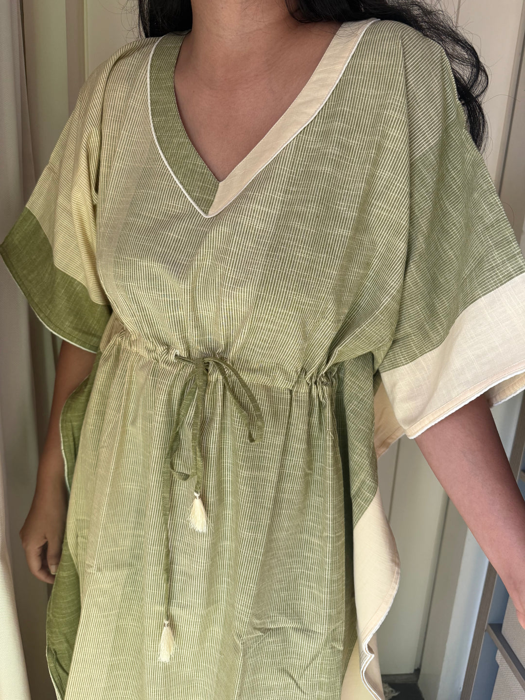 100% Cotton Kaftan: Indian Print Loungewear