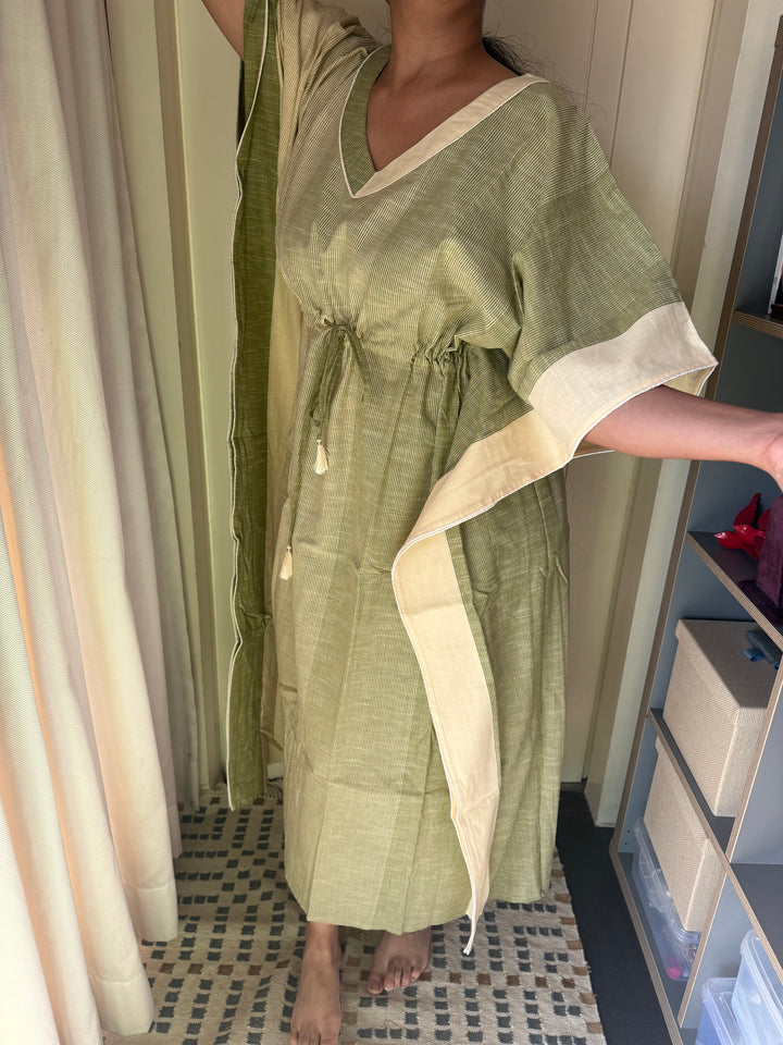 100% Cotton Kaftan: Indian Print Loungewear