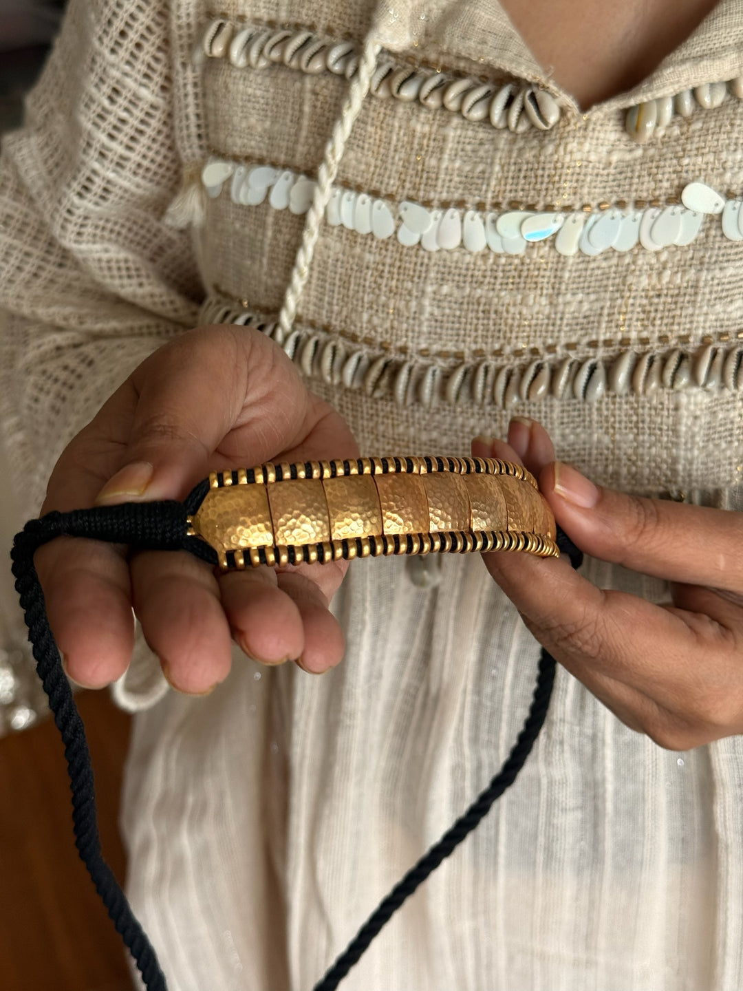 925 Silver Choker Necklace | Adjustable Dori | SHIVKA