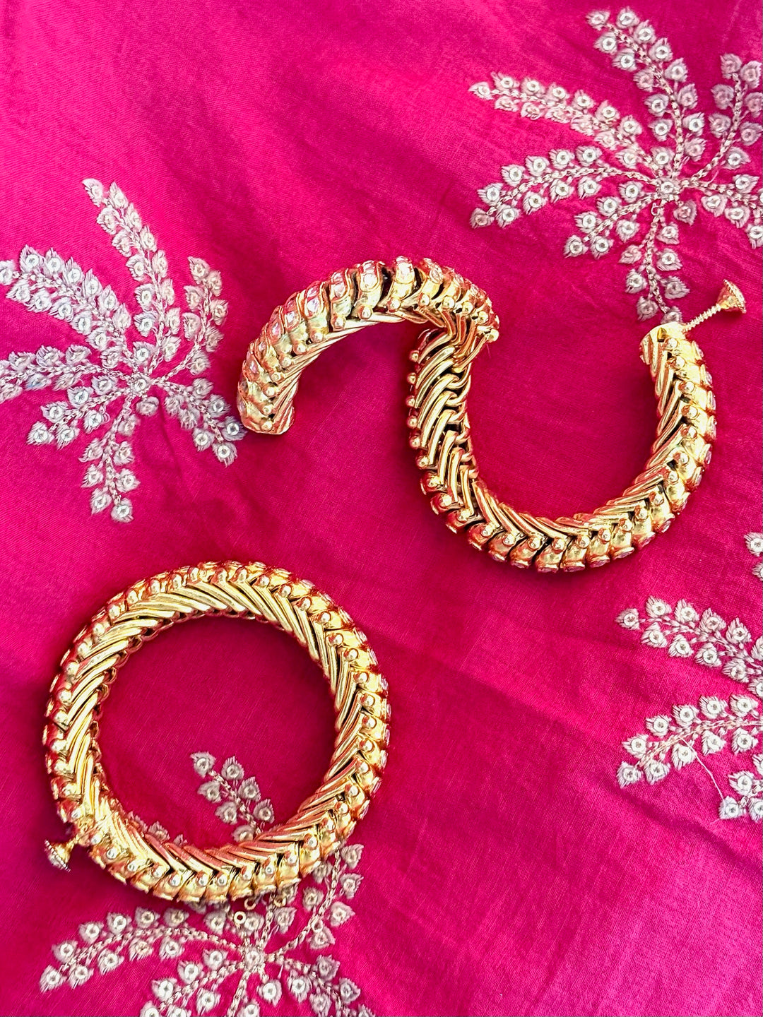 Handmade Bikaner 925 Silver Sutlada Pair | SHIVKA