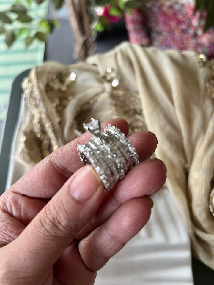 Solitaire Crystal and Faux Diamond Ring - A Touch of Timeless Beauty