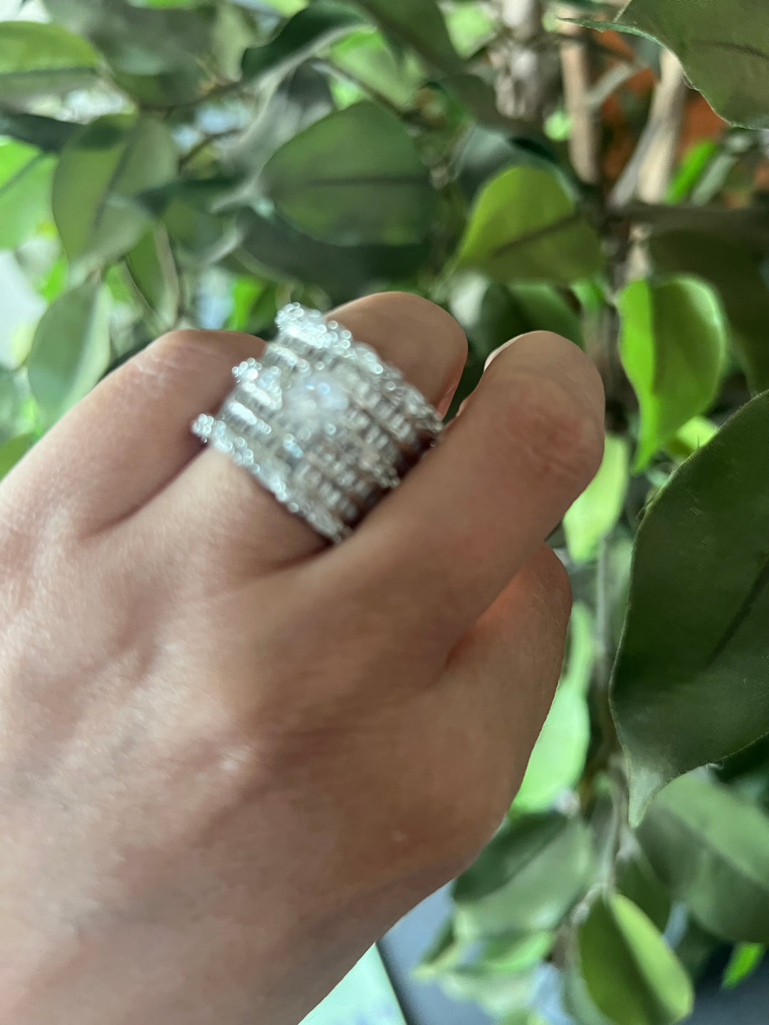 Solitaire Crystal and Faux Diamond Ring - A Touch of Timeless Beauty