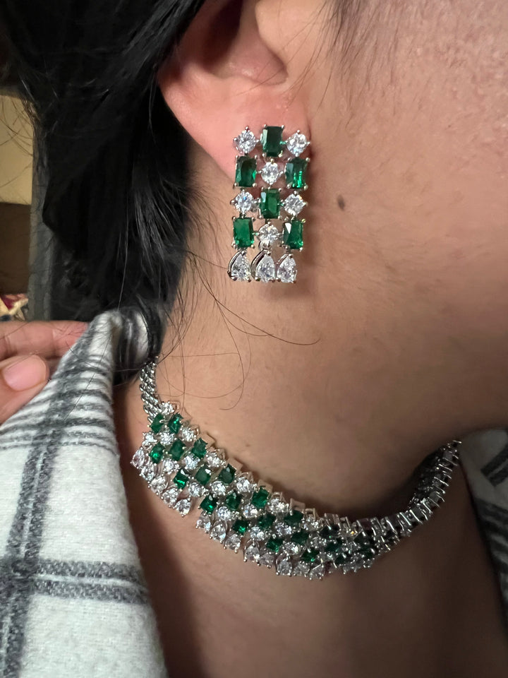 Elegant Designer Choker Necklace Set | SHIVKA | Brass, Copper & Silver | Perfect for Destination Weddings