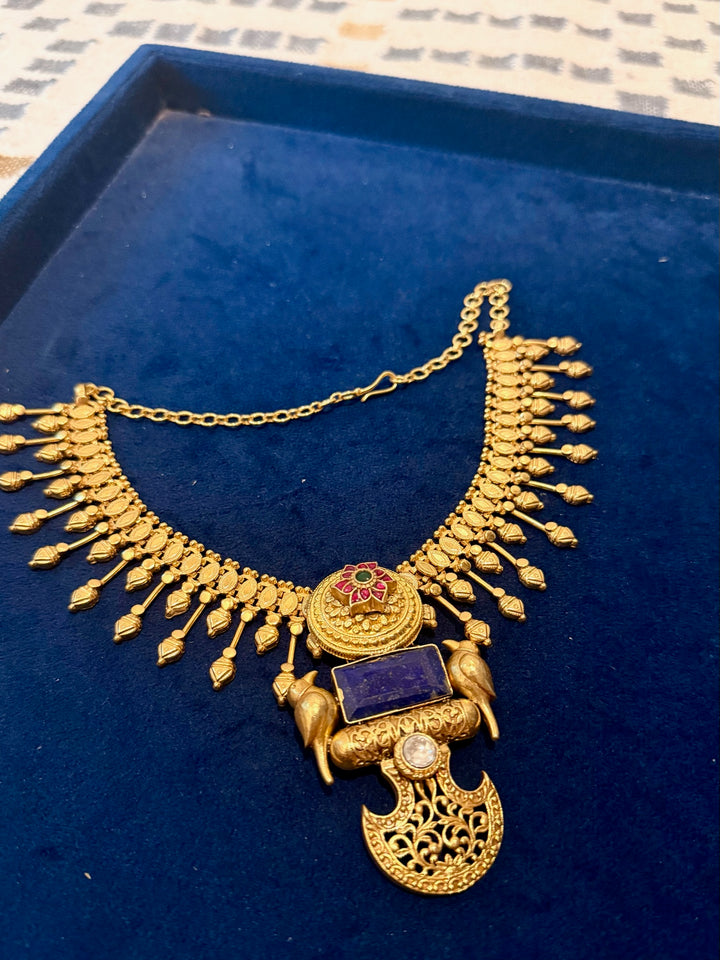 Handmade 925 Silver Lapis Lazuli Necklace | SHIVKA