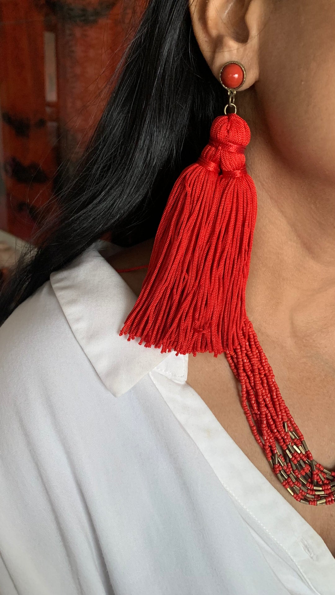 Beaded Necklace Set/ Boho Necklace Set/ Bohemian Necklace Set