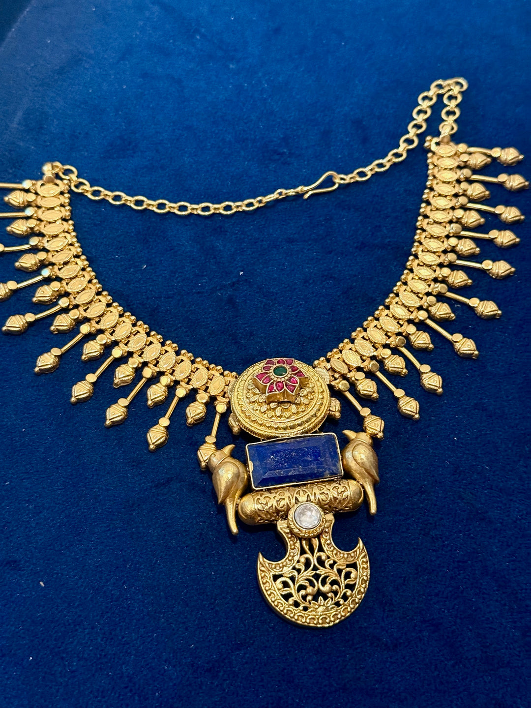 Handmade 925 Silver Lapis Lazuli Necklace | SHIVKA