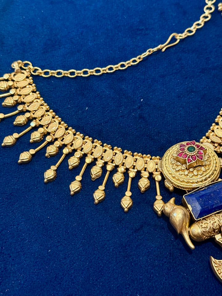 Handmade 925 Silver Lapis Lazuli Necklace | SHIVKA