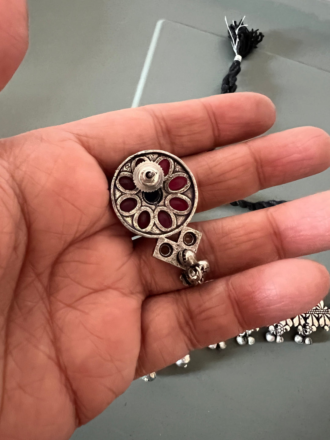 Vintage Art  Choker with Statement Studs