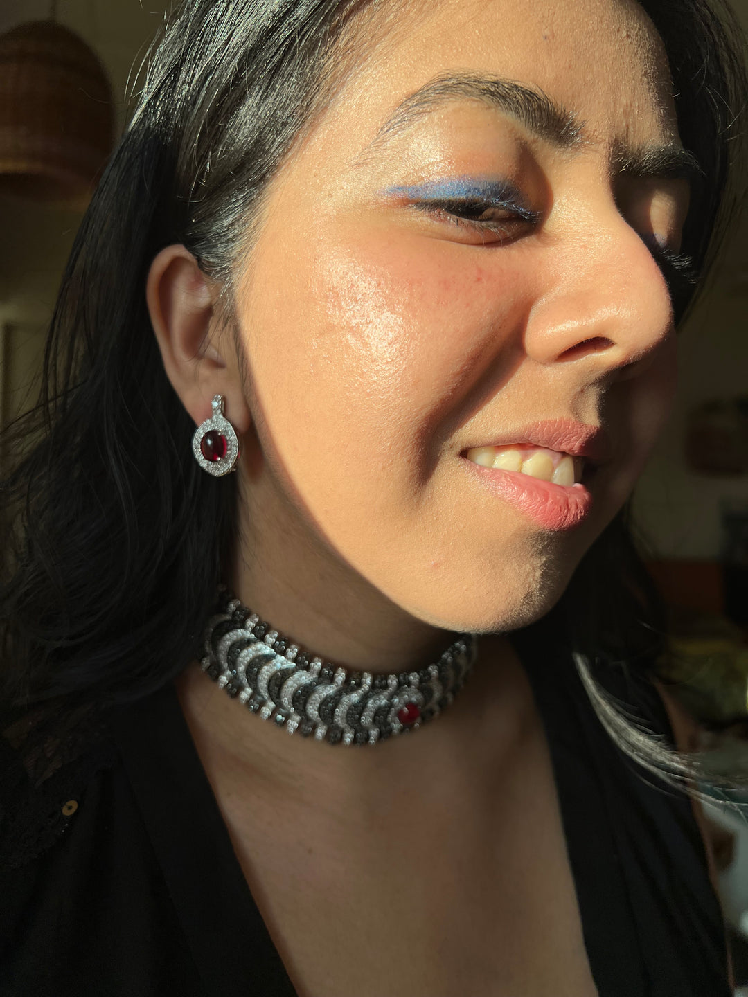 Elegant Designer Choker Necklace Set | SHIVKA | Brass, Copper & Silver | Perfect for Destination Weddings