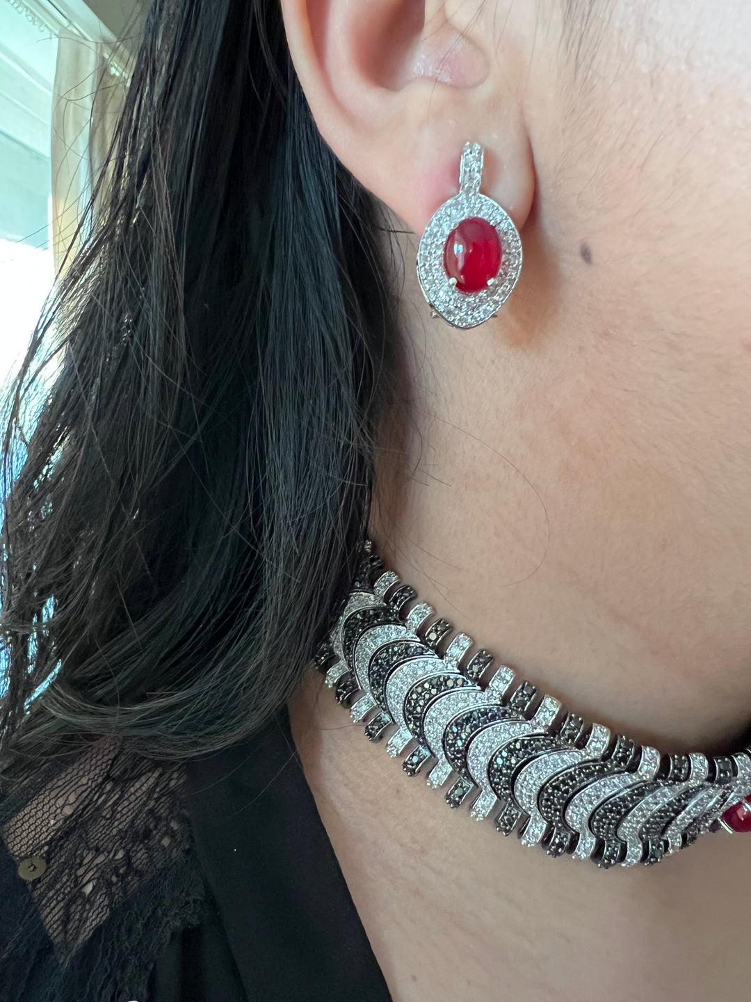 Elegant Designer Choker Necklace Set | SHIVKA | Brass, Copper & Silver | Perfect for Destination Weddings