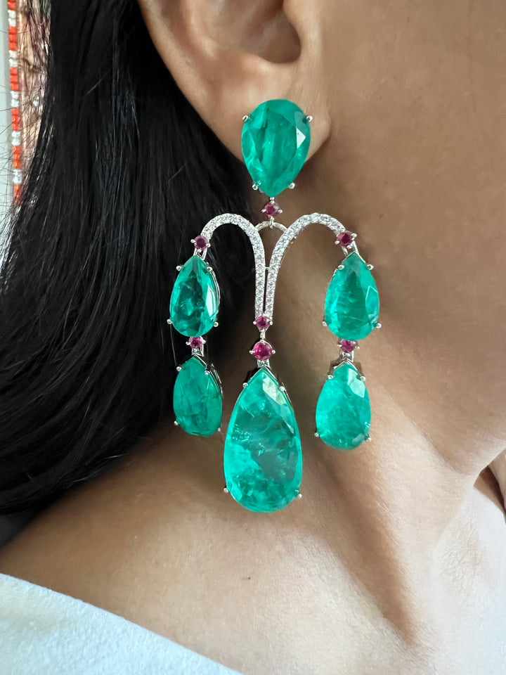 Premium Doublet Stone Earrings - Premium Quality, Exquisite Craftsmanship