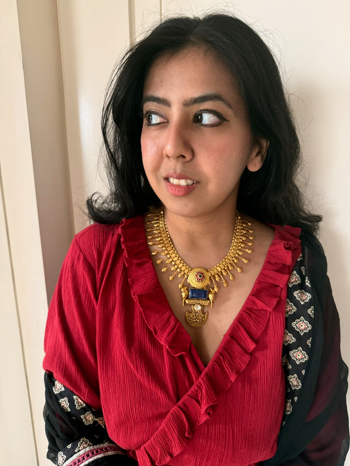 Handmade 925 Silver Lapis Lazuli Necklace | SHIVKA