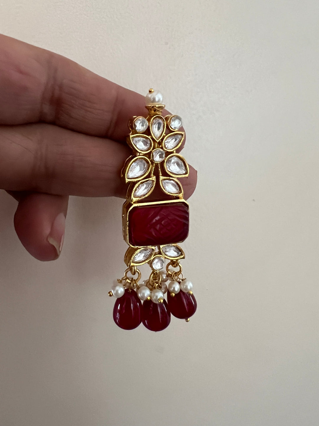 Royal Bridal Choker Necklace with Earrings and Maangtikka