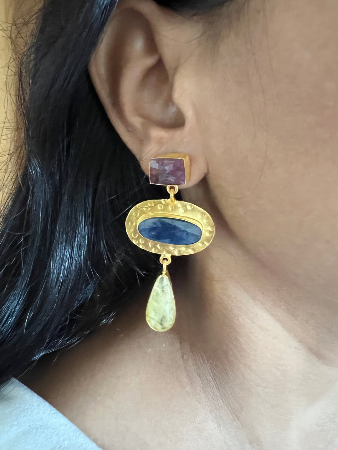 Multi Sapphire Earrings - Premium Quality, Exquisite Craftsmanship