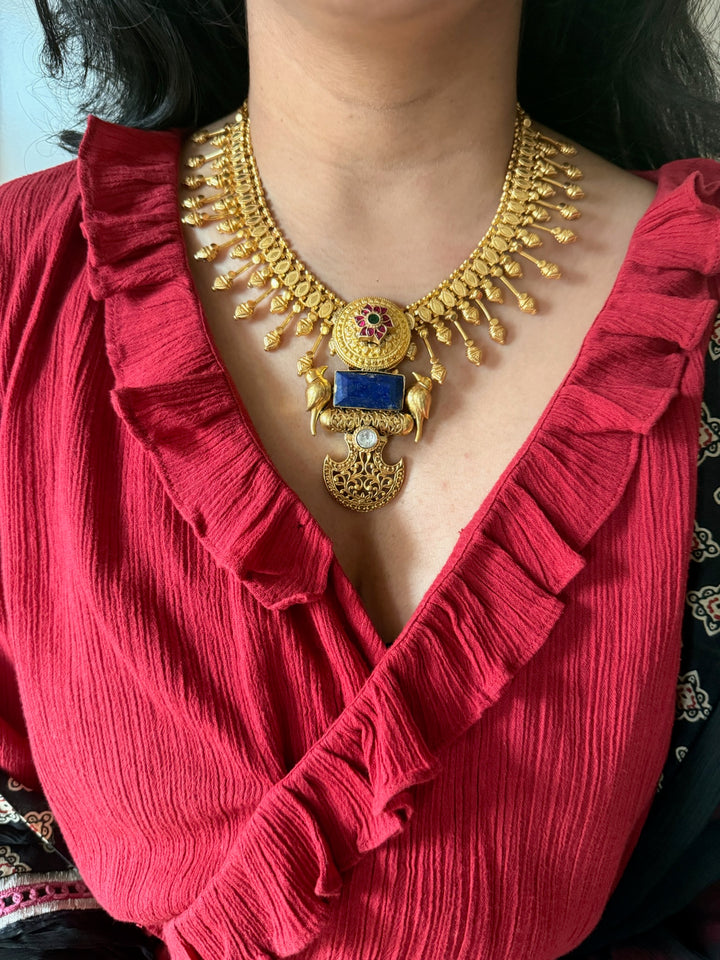 Handmade 925 Silver Lapis Lazuli Necklace | SHIVKA