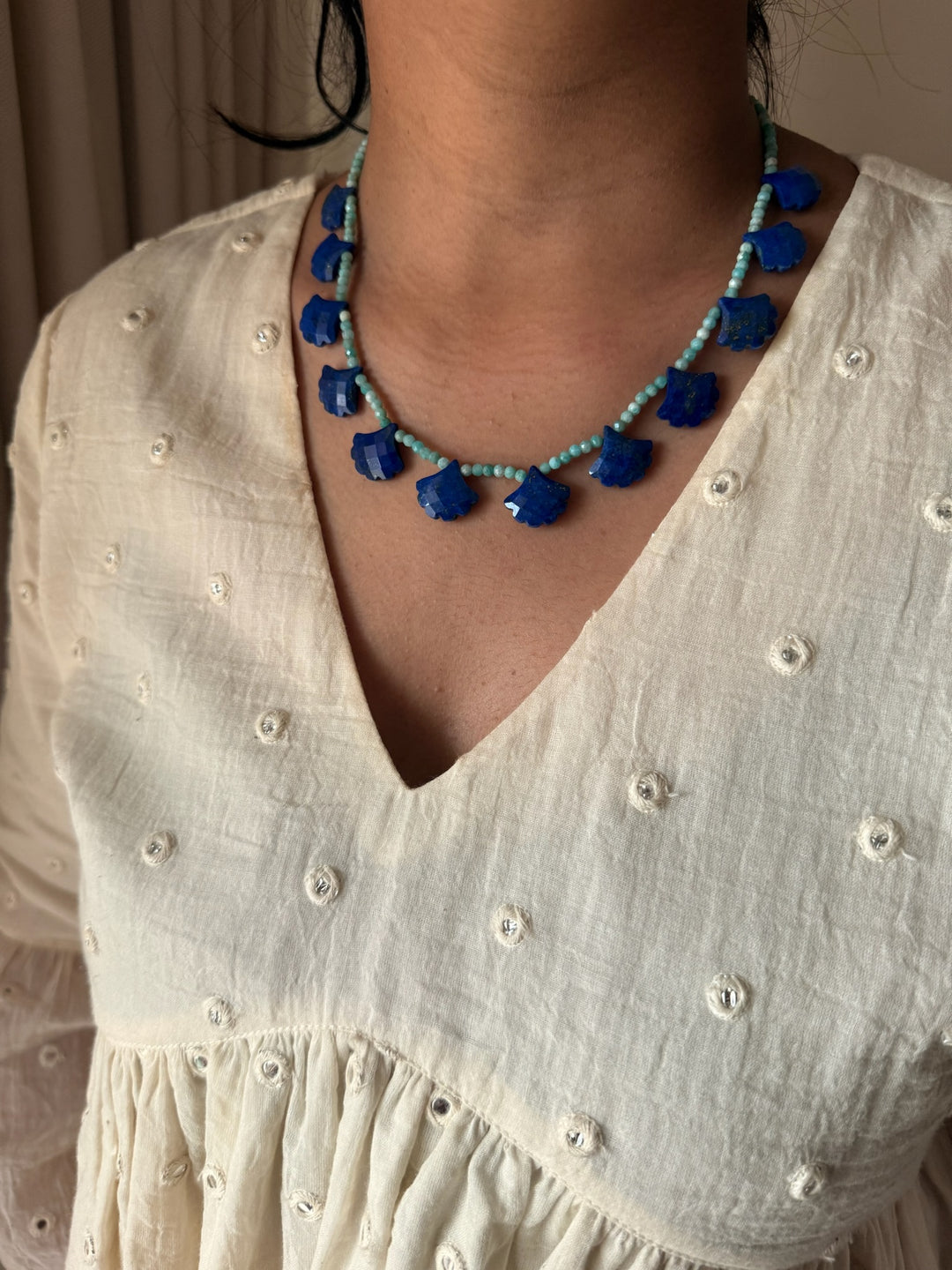 Lapis & Amazonite Necklace – SHIVKA