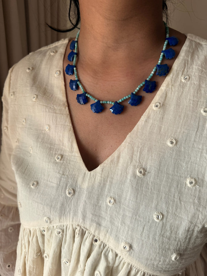 Lapis & Amazonite Necklace – SHIVKA