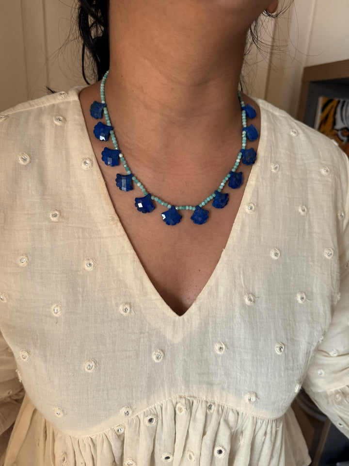 Lapis & Amazonite Necklace – SHIVKA