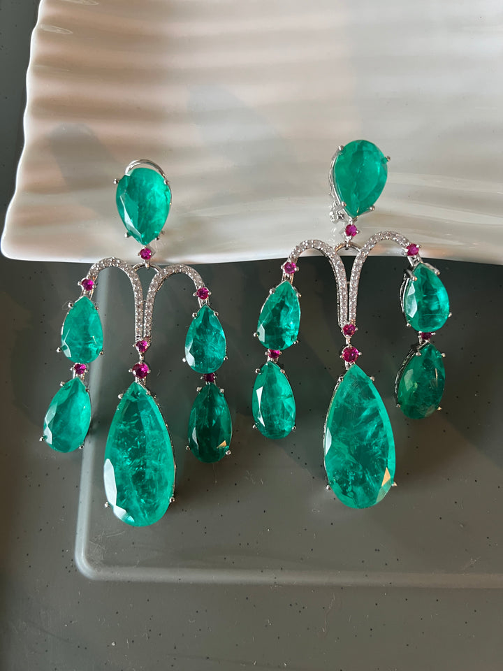 Premium Doublet Stone Earrings - Premium Quality, Exquisite Craftsmanship