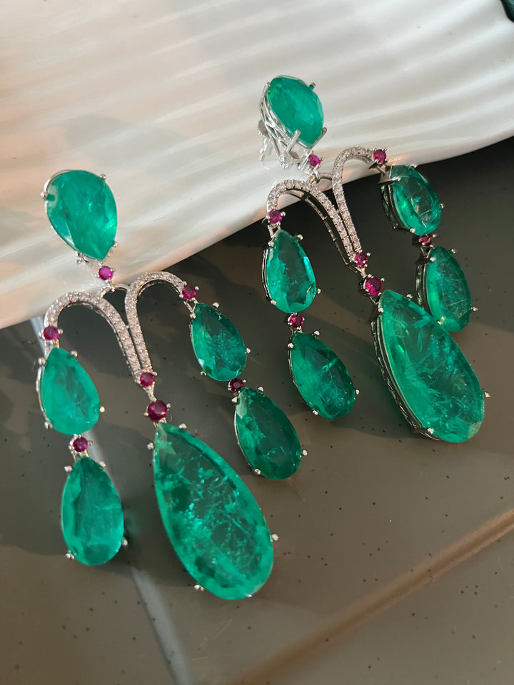 Premium Doublet Stone Earrings - Premium Quality, Exquisite Craftsmanship