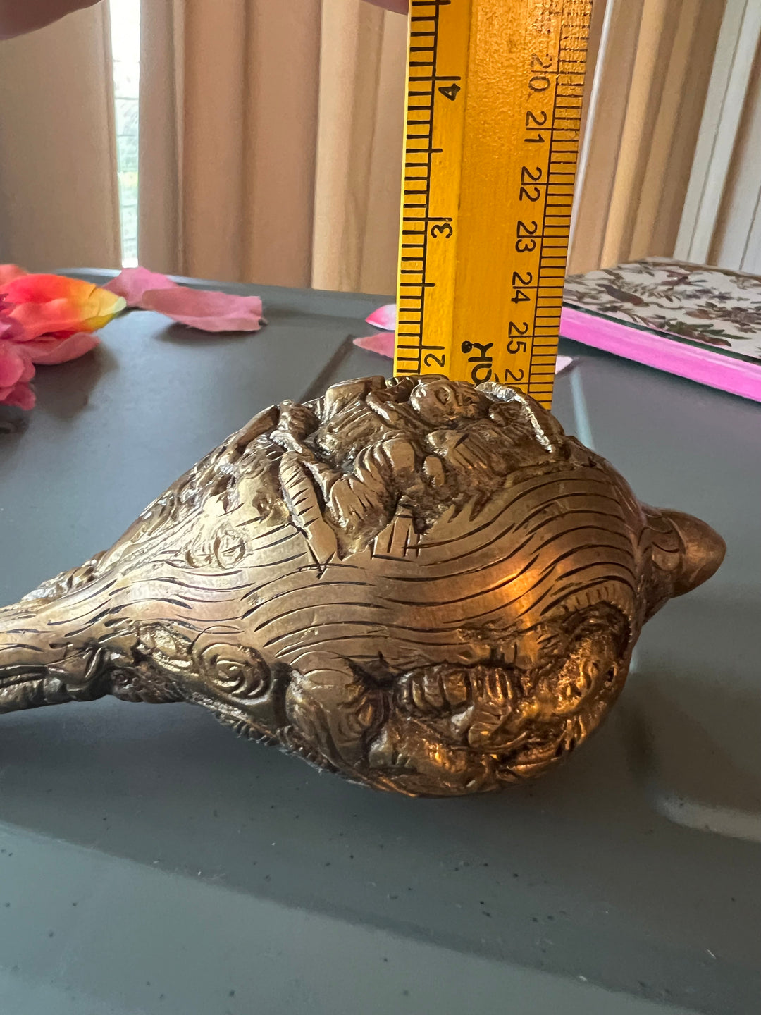 Antique Brass Shankh: Divine Resonance