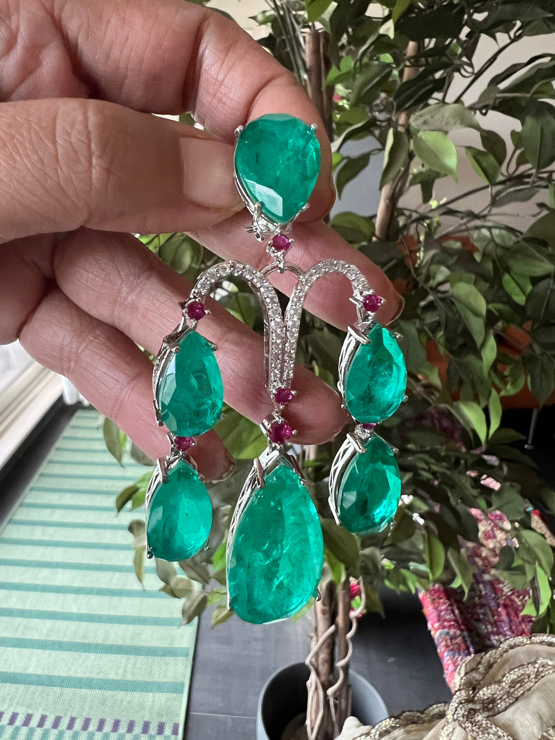 Premium Doublet Stone Earrings - Premium Quality, Exquisite Craftsmanship