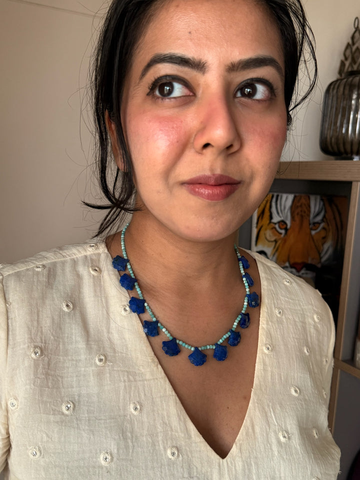 Lapis & Amazonite Necklace – SHIVKA