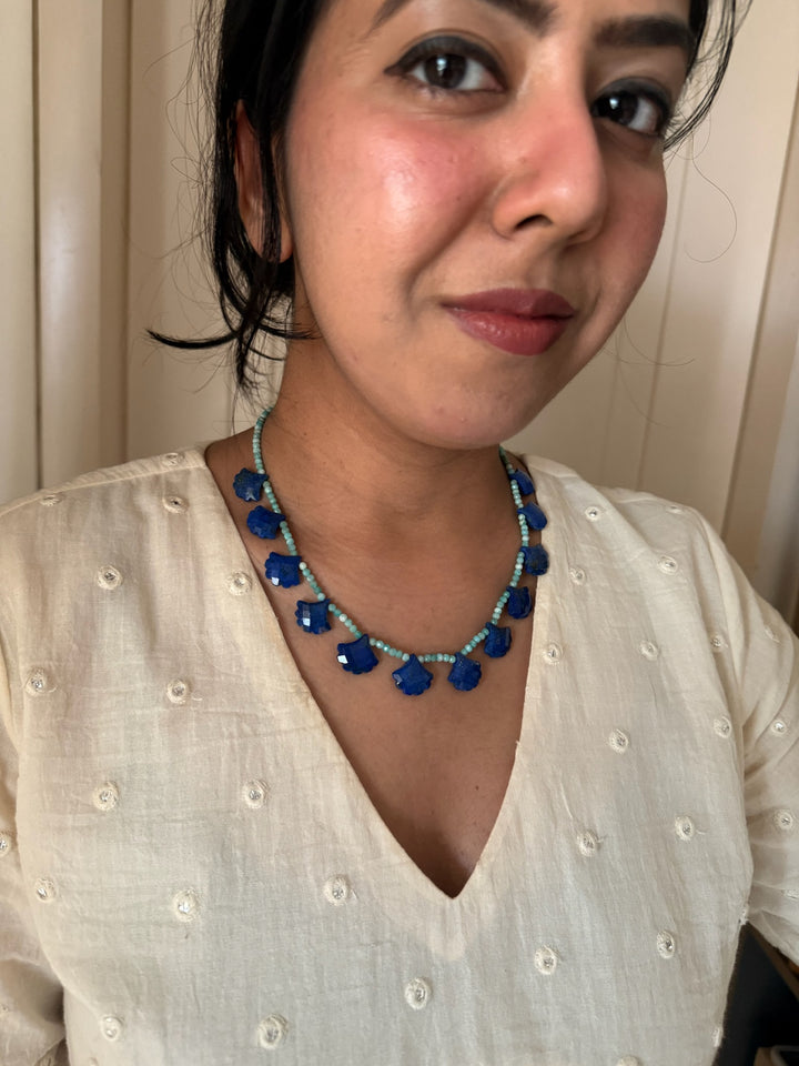 Lapis & Amazonite Necklace – SHIVKA