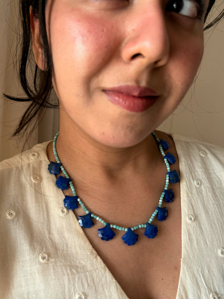 Lapis & Amazonite Necklace – SHIVKA