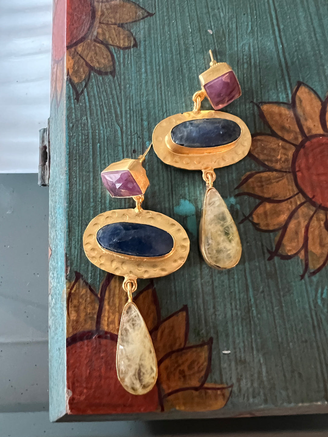 Multi Sapphire Earrings - Premium Quality, Exquisite Craftsmanship