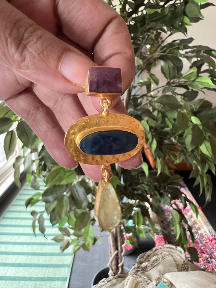 Multi Sapphire Earrings - Premium Quality, Exquisite Craftsmanship