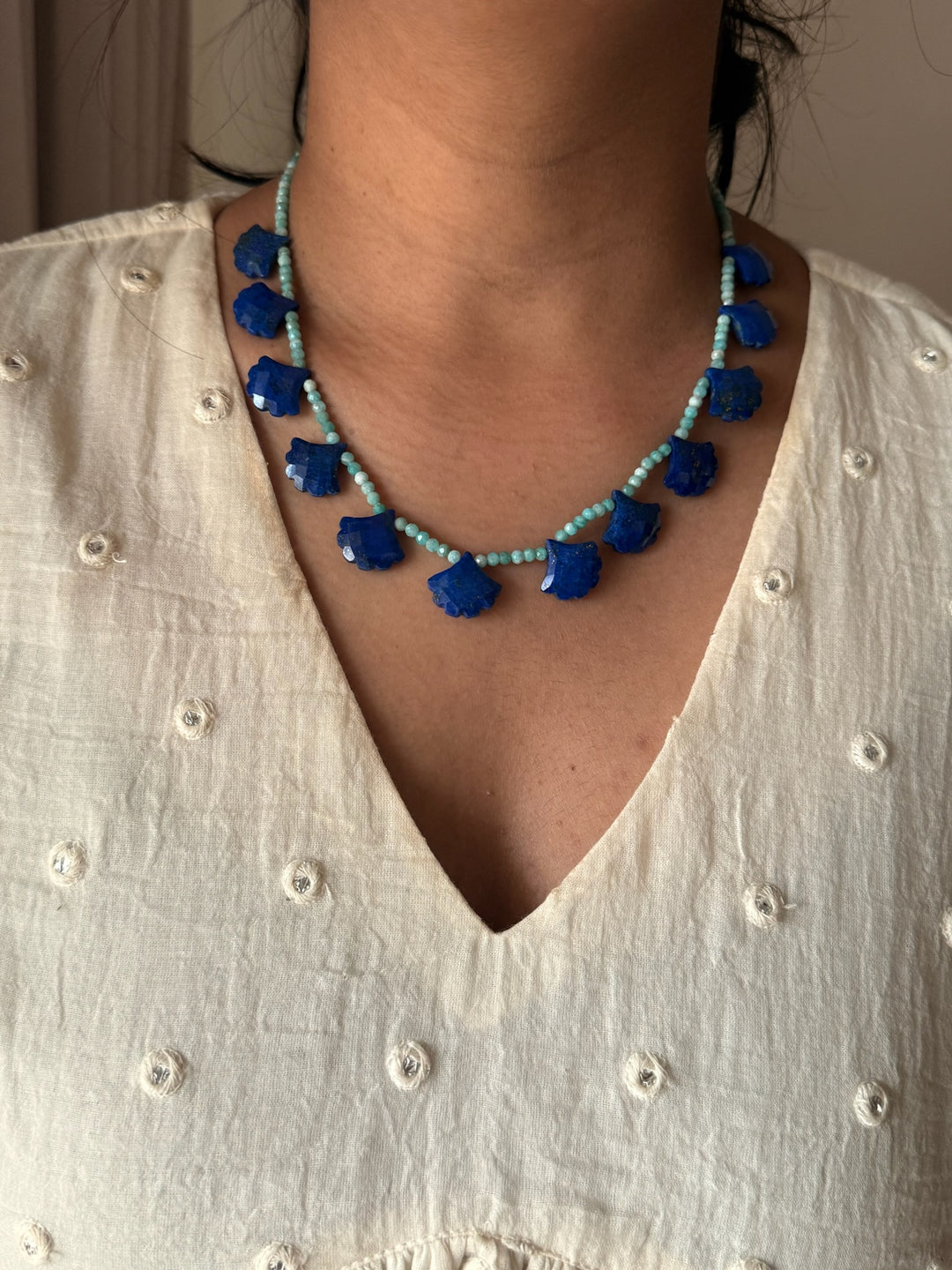 Lapis & Amazonite Necklace – SHIVKA