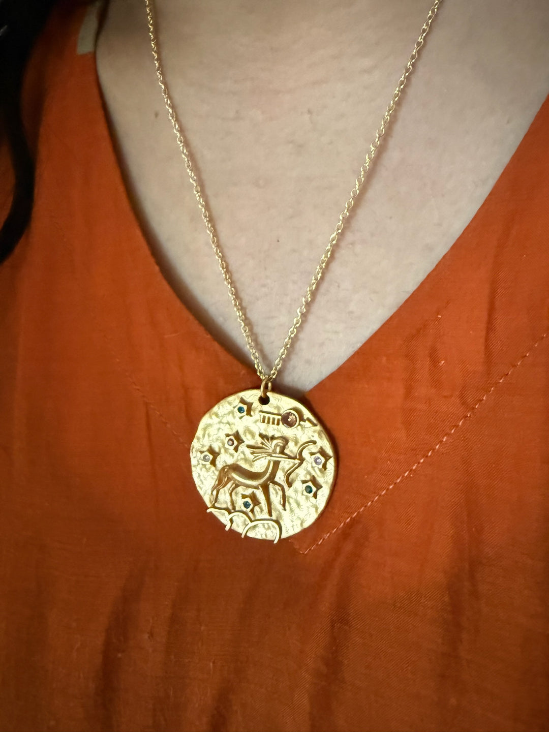 Sagittarius Zodiac Gemstone Pendant – SHIVKA