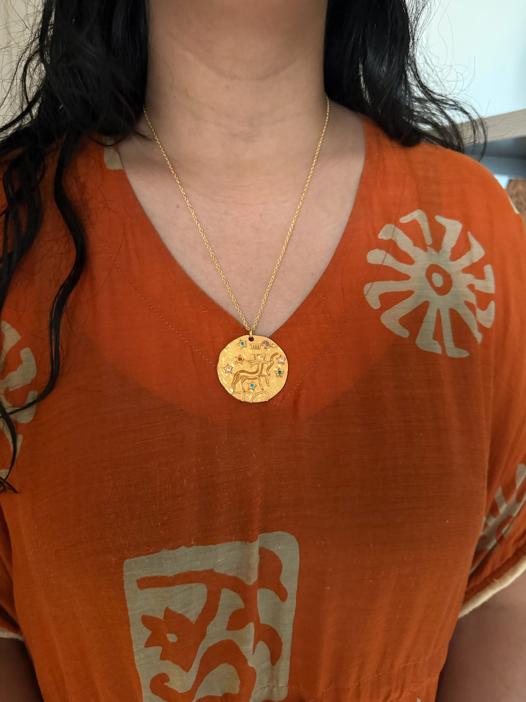 Sagittarius Zodiac Gemstone Pendant – SHIVKA