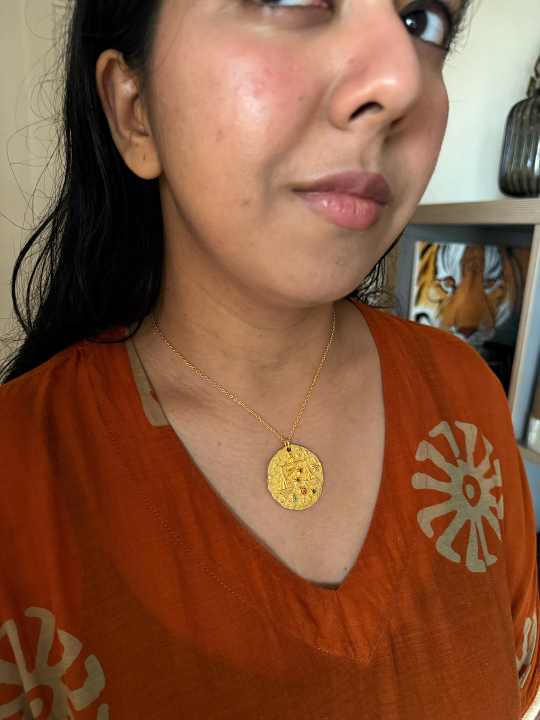 Libra Zodiac Gemstone Pendant – SHIVKA